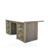 Hidden Lake Cedar Hand Peeled Log Executive Desk desk log kids desk in Unfinished finish