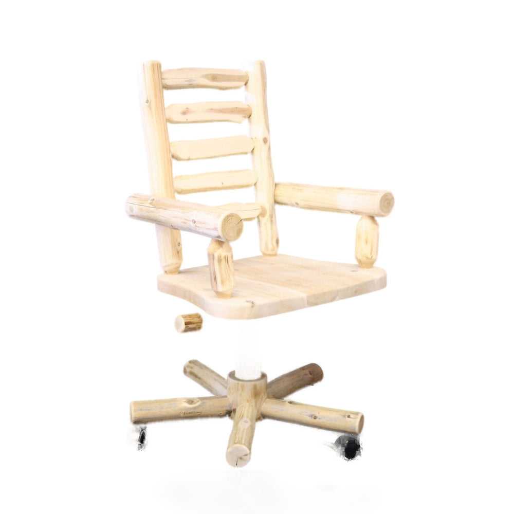 Cedar Log Desk Chair