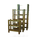 Cedar Log Open Bookcases