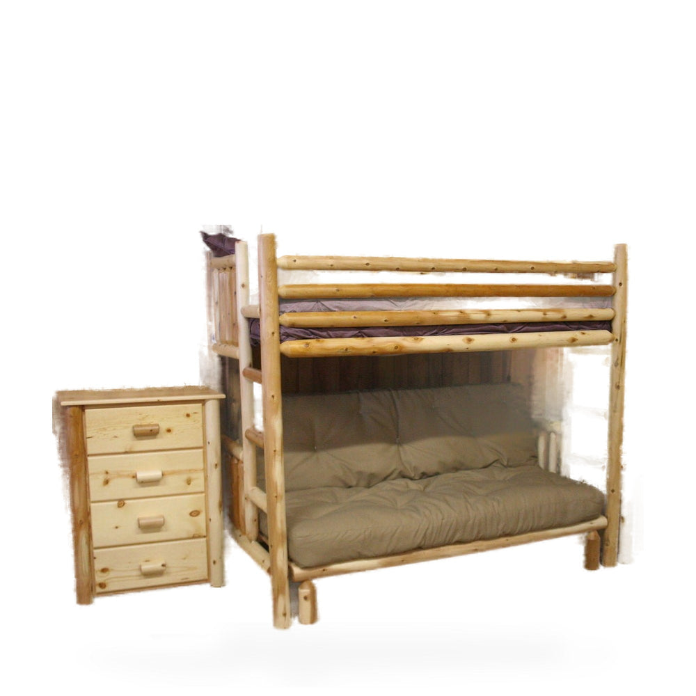 Frontier Cedar Log Futon Bunk