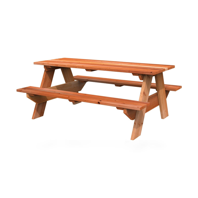 Adult Rectangular Wooden Picnic Table