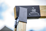 DIY swing set brackets set for backyard playground construction – heavy-duty steel brackets for building custom wooden swing sets