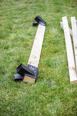 DIY swing set brackets set for backyard playground construction – heavy-duty steel brackets for building custom wooden swing sets