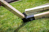 DIY swing set brackets set for backyard playground construction – heavy-duty steel brackets for building custom wooden swing sets