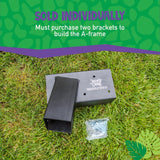 DIY swing set brackets set for backyard playground construction – heavy-duty steel brackets for building custom wooden swing sets