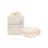 Naturepedic Organic Waterproof Protector Pads twin fitted - 38" x 75" kids mattress in shown finish