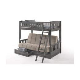 Cinnamon Twin Futon Bunk Bed