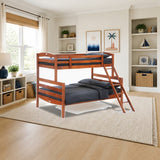 Night & Day Sesame Twin/Full Bunk Bed styled in a kids' bedroom, twin over full