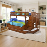 Night & Day Peppermint Bunk Bed (Twin/Twin or Twin/Full) styled in a kids' bedroom, twin over twin