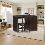 Night & Day Clove Student Desk and Chair styled in a bright kids' bedroom, desk