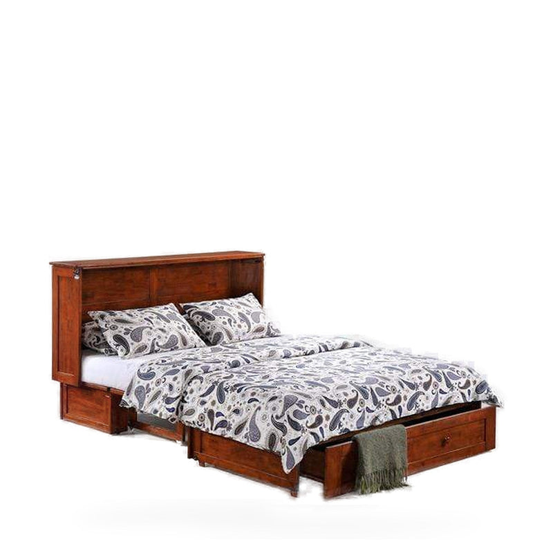 Clover Queen Murphy Cabinet Bed with Mattress