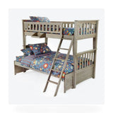 Night & Day Sailboat Bunk Bed (Twin/Twin or Twin/Full) twin over twin twin over full storage bunk bed in shown finish