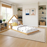 P'Kolino Casita House Floor Bed - Twin styled in a bright kids' bedroom, house style