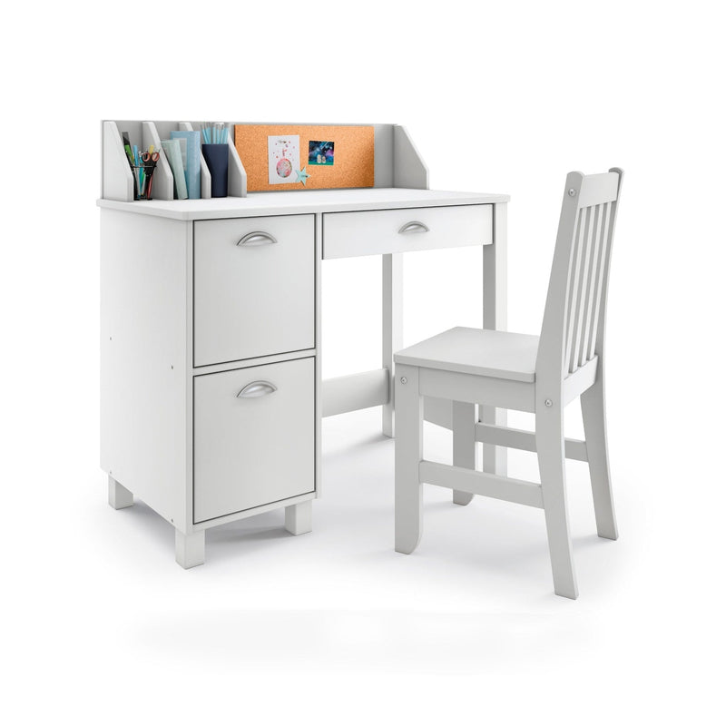 P'kolino Kids Desk and Chair - White