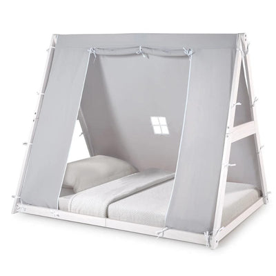 P'Kolino Tipi Montessori Tent Floor Bed for Toddlers #color_white