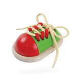 PlanToys USA Tie-Up Shoe kids food and kitchen toys in shown finish