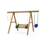 Playstar Horizon Gold Playset | 4 Activities kids kids swing set in shown finish