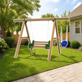 Playstar Horizon Gold Playset | 4 Activities styled in a sunny backyard, shown finish