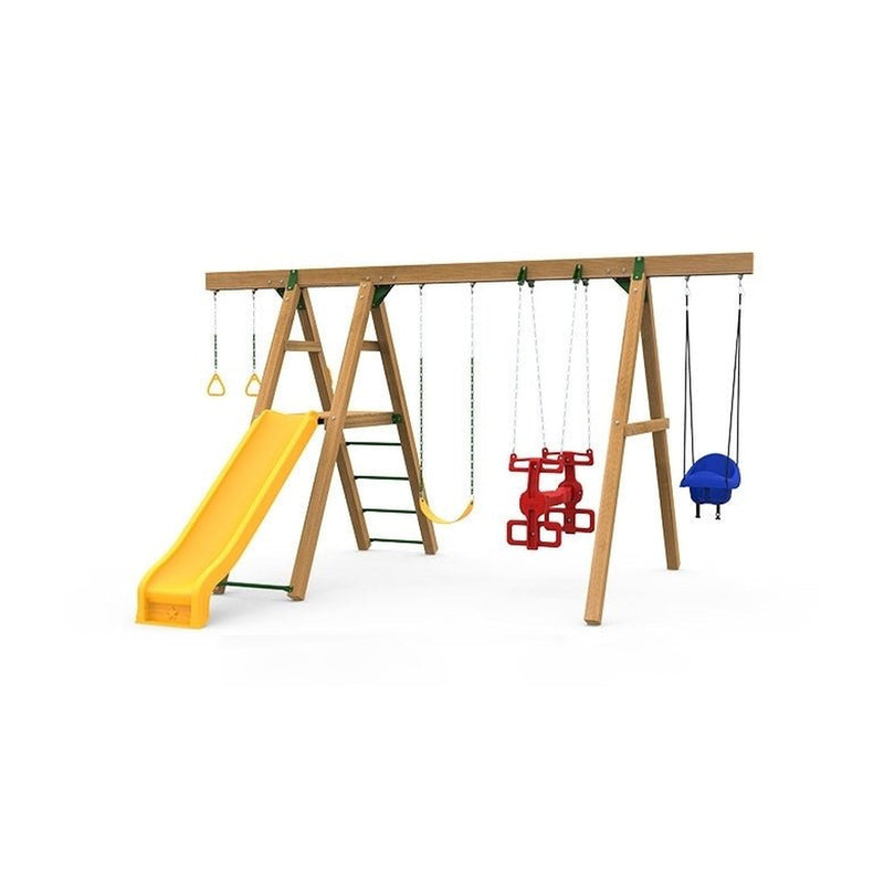 Mesa Silver Backyard Swing Set | 9 Activities