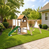 Playstar Ridgeline Silver Playset | 13 Activities styled in a sunny backyard, Silver