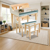 Tender Leaf Desk and Chair styled in a bright kids' bedroom, desk