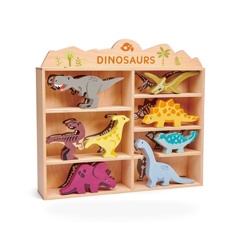 Dinosaurs - 3 of each piece in a display stand
