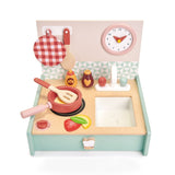 Tender Leaf Kitchenette kids wooden toys in shown finish