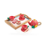 Tender Leaf Tea Tray Set kids wooden toys in shown finish