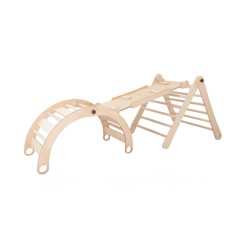 BUNDLE - Adjustable Pikler Triangle, Rocker &  Reversible Ramp