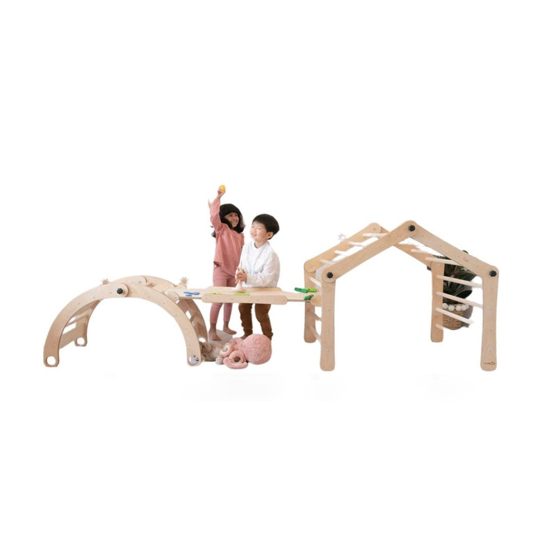 BUNDLE - Transformable Pikler Triangle, Rocker & Reversible Ramp