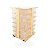 Whitney Brothers® 24 Tray Tower storage kids furniture in shown finish