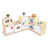 Contemporary Kitchen Ensemble - White - WB7400