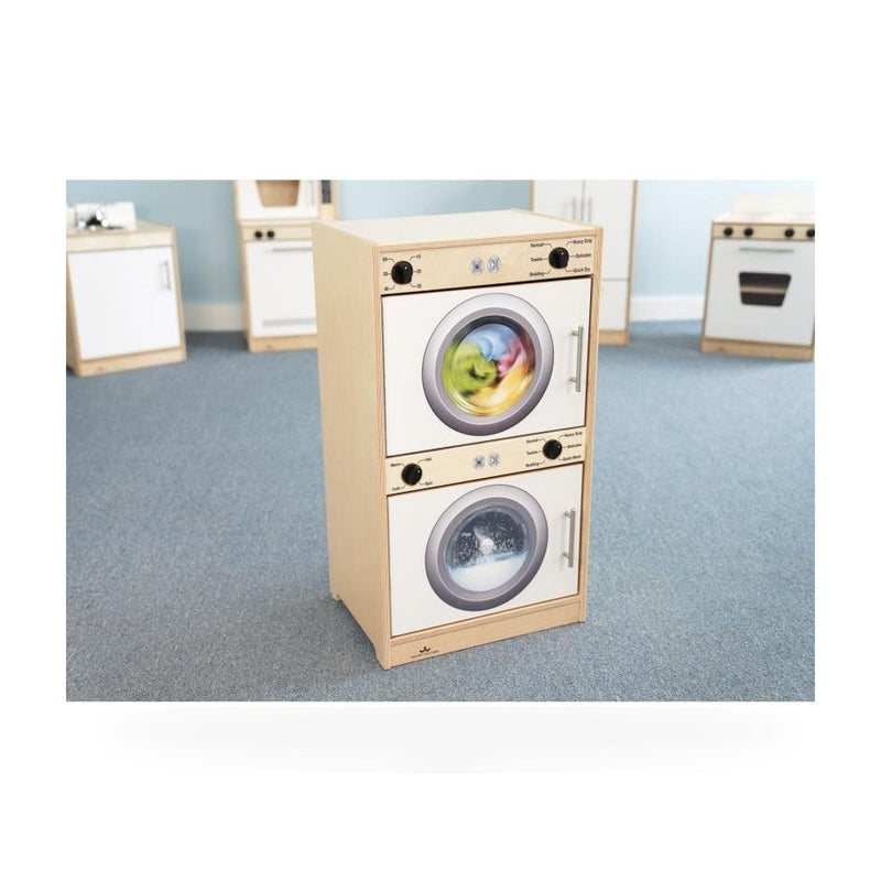 Contemporary Washer / Dryer - White - WB7450