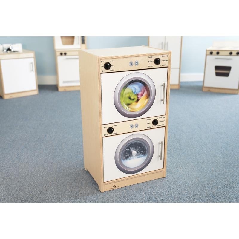 Contemporary Washer / Dryer - White - WB7450