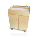 Whitney Brothers® EZ Access Mobile Changing Cabinet kids changing table in shown finish