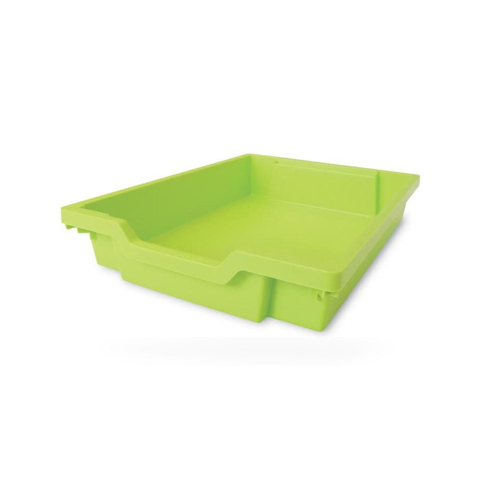 F1 Shallow Gratnell Plastic Tray Lime Green