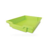 Whitney Brothers® F1 Shallow Gratnell Plastic Tray Lime Green storage tray drawers in shown finish