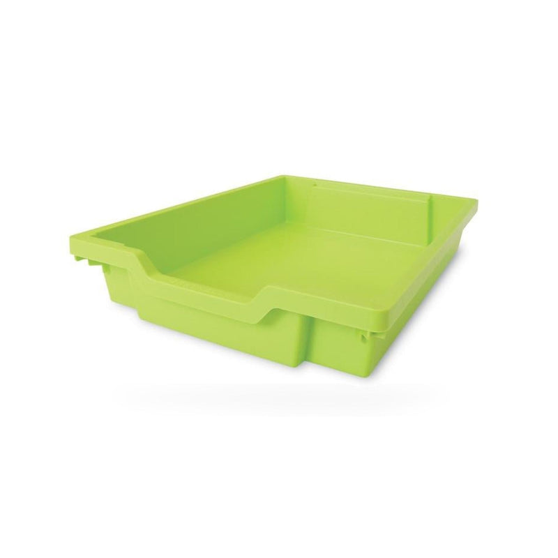 F1 Shallow Gratnell Plastic Tray Lime Green