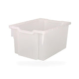 Whitney Brothers® F3 Large Gratnell Plastic Tray Translucent storage tray drawers in shown finish