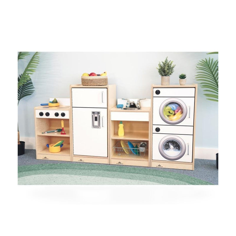 Let's Play Toddler Kitchen Ensemble - White - WB7070