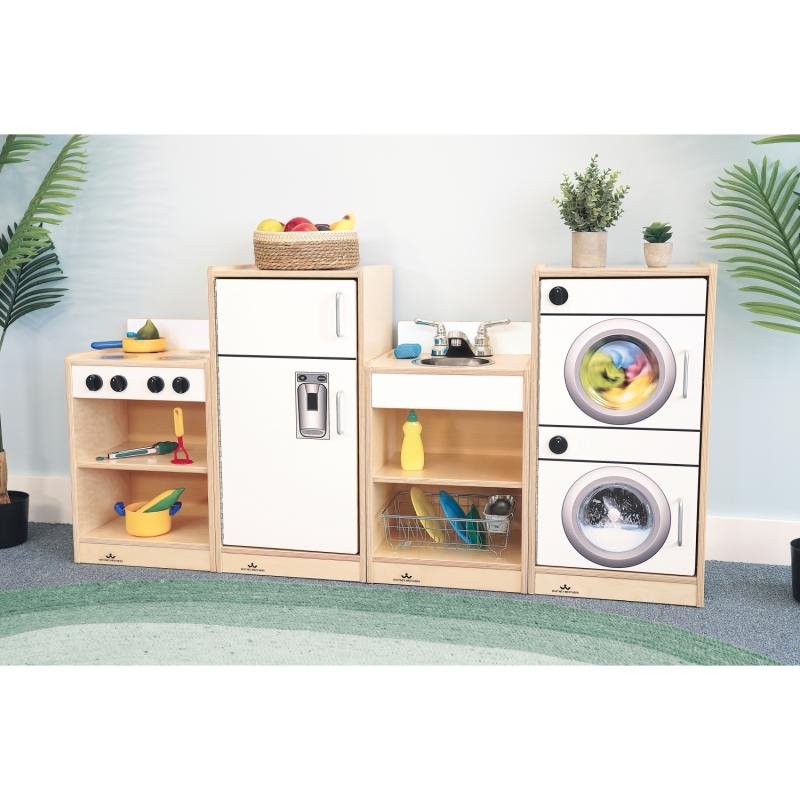 Let's Play Toddler Kitchen Ensemble - White - WB7070