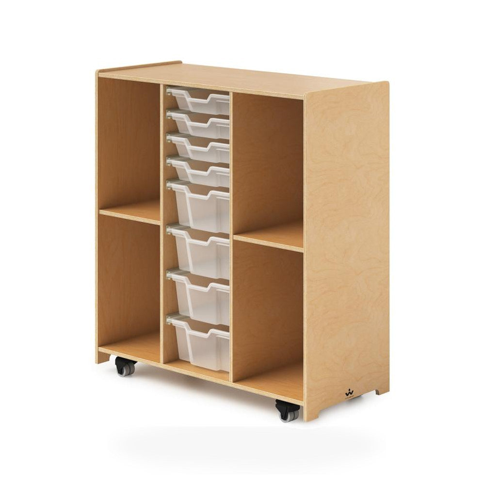 Mobile Backpack and Tray Cabinet