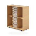 Mobile Backpack and Tray Cabinet