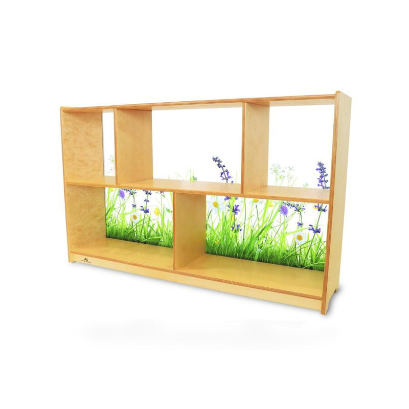 Nature View Acrylic Back Cabinet 30H