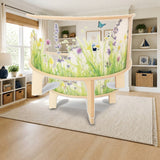 Whitney Brothers® Nature View Radiant LED Light Table styled in a bright kids' bedroom, shown finish
