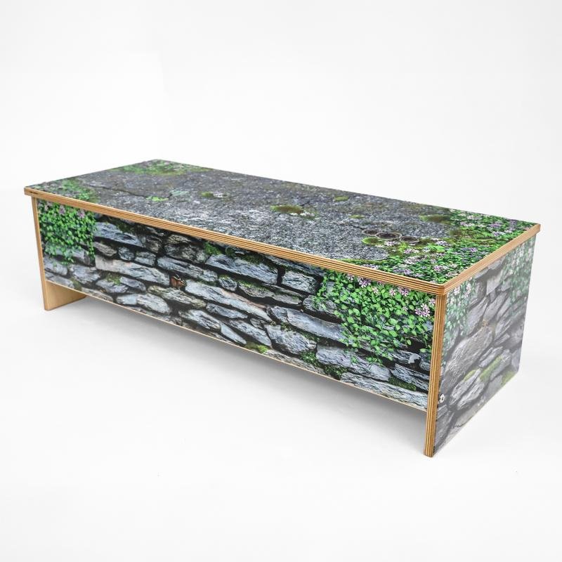 Nature View Stone Wall Bench