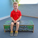 Nature View Stone Wall Bench