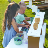 Whitney Brothers outdoorED Mud Kitchen Outdoor Mud Kitchen - easy-clean sink and work surface detail
