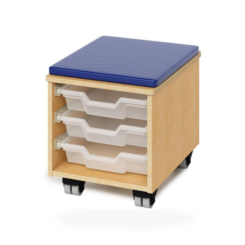 Teachers Rolling Stool With Trays