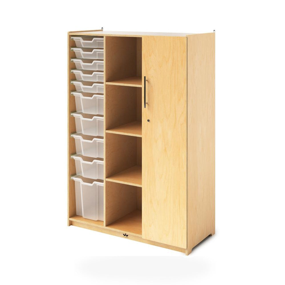 Teachers Wardrobe With Trays and Locking Door